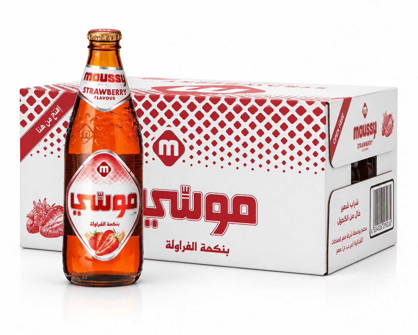 كرتون بيرة موسي فراولة 330 مل * 24