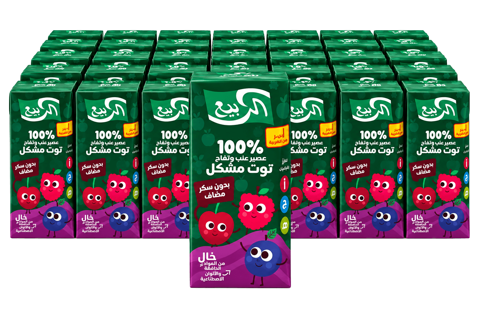 كرتون عصير الربيع مشكل 120 مل * 18