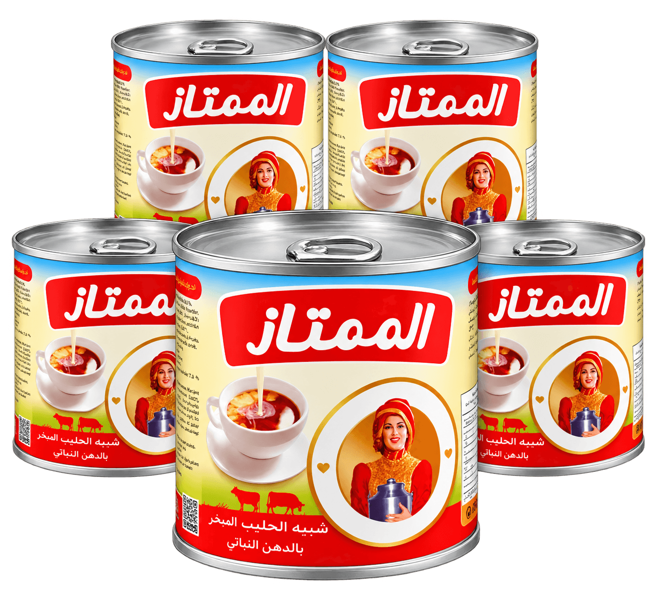 كرتون حليب مبخر الممتاز  170 مل * 48