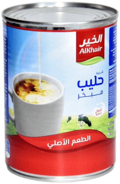 كرتون حليب مبخر الخير 410 مل * 48