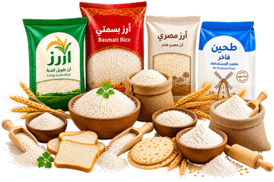 الارز ومنتجات الطحين