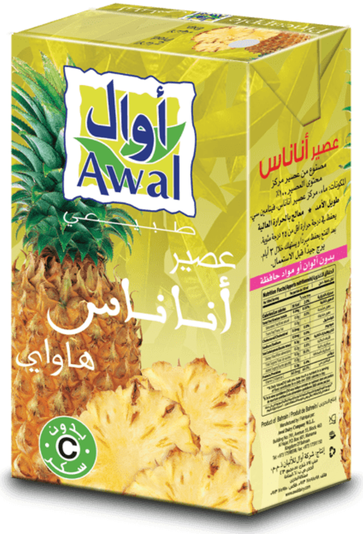 كرتون عصير اوال اناناس 250 مل * 24