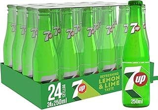 كرتون مشروب غازي سفن اب زجاج  250 مل * 24