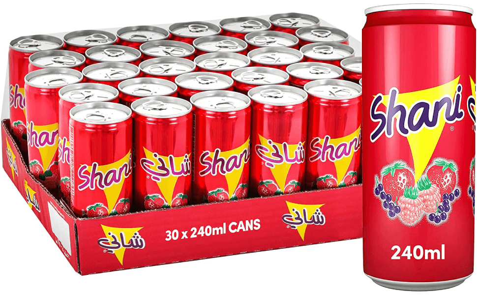 كرتون مشروب غازي شاني  240 مل * 30