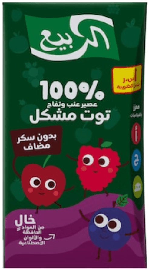 كرتون عصير الربيع مشكل 120 مل * 18