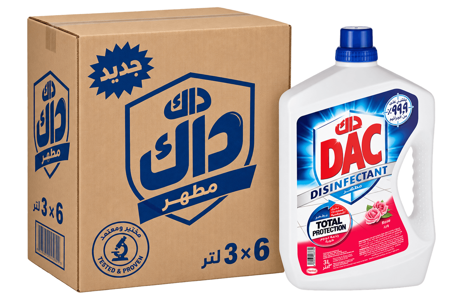 كرتون  مطهر داك زهور 3 لتر * 6