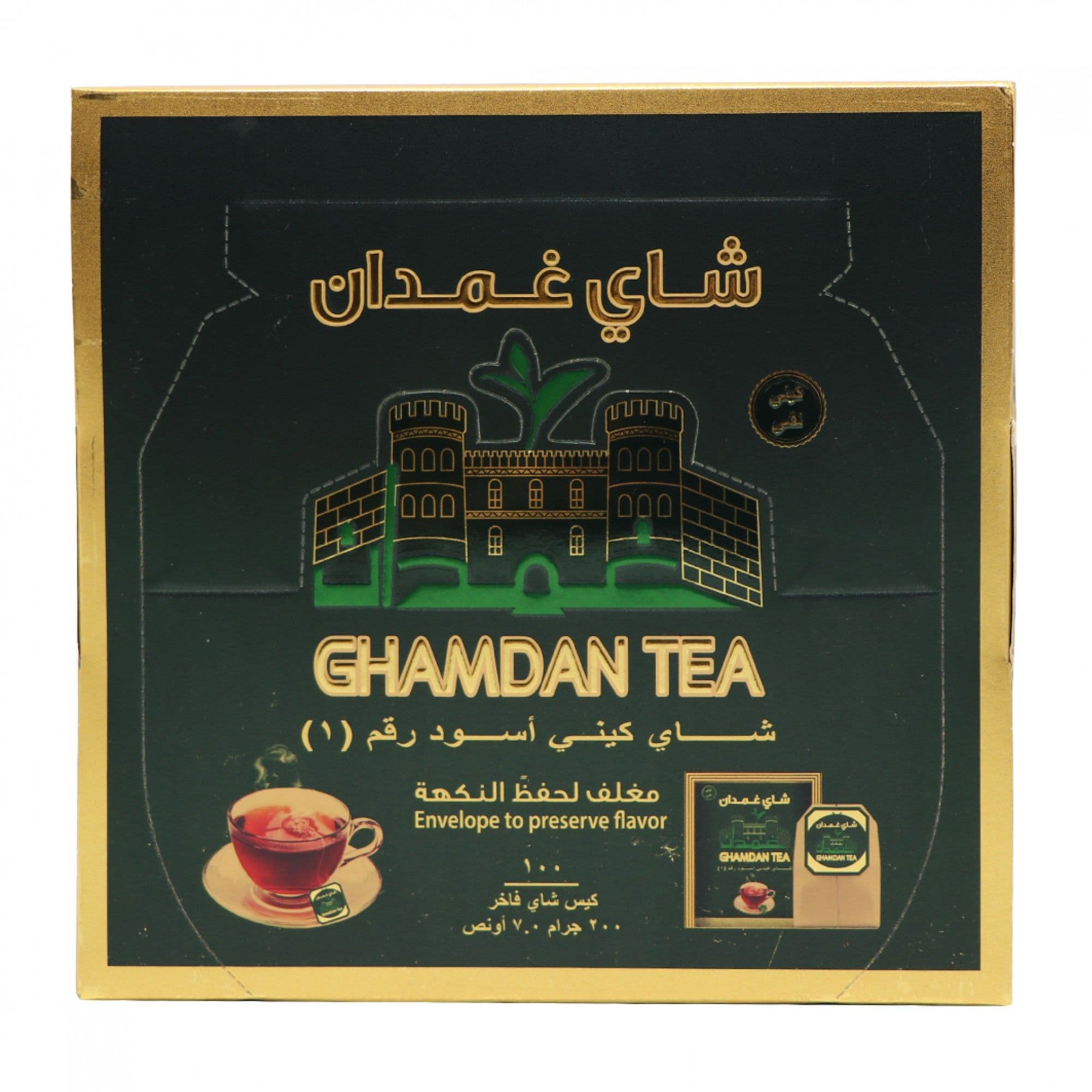كرتون شاي غمدان خيط 100 شد 24