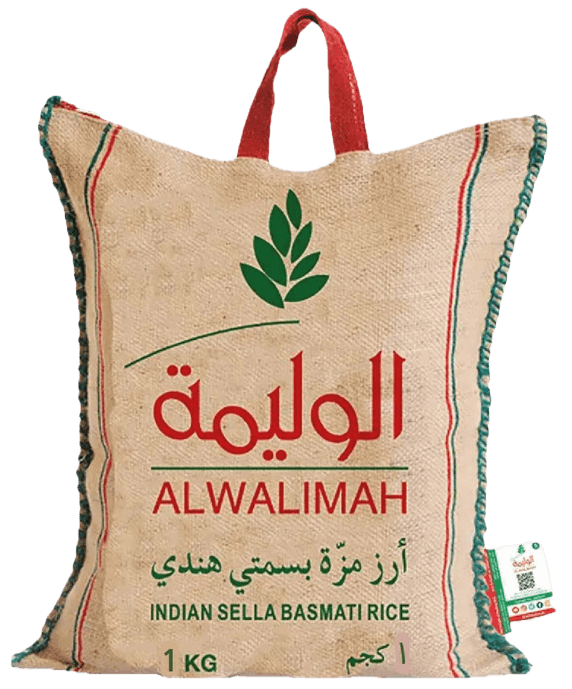 ارز الوليمة مزة بسمتي 1 كيلو * 20