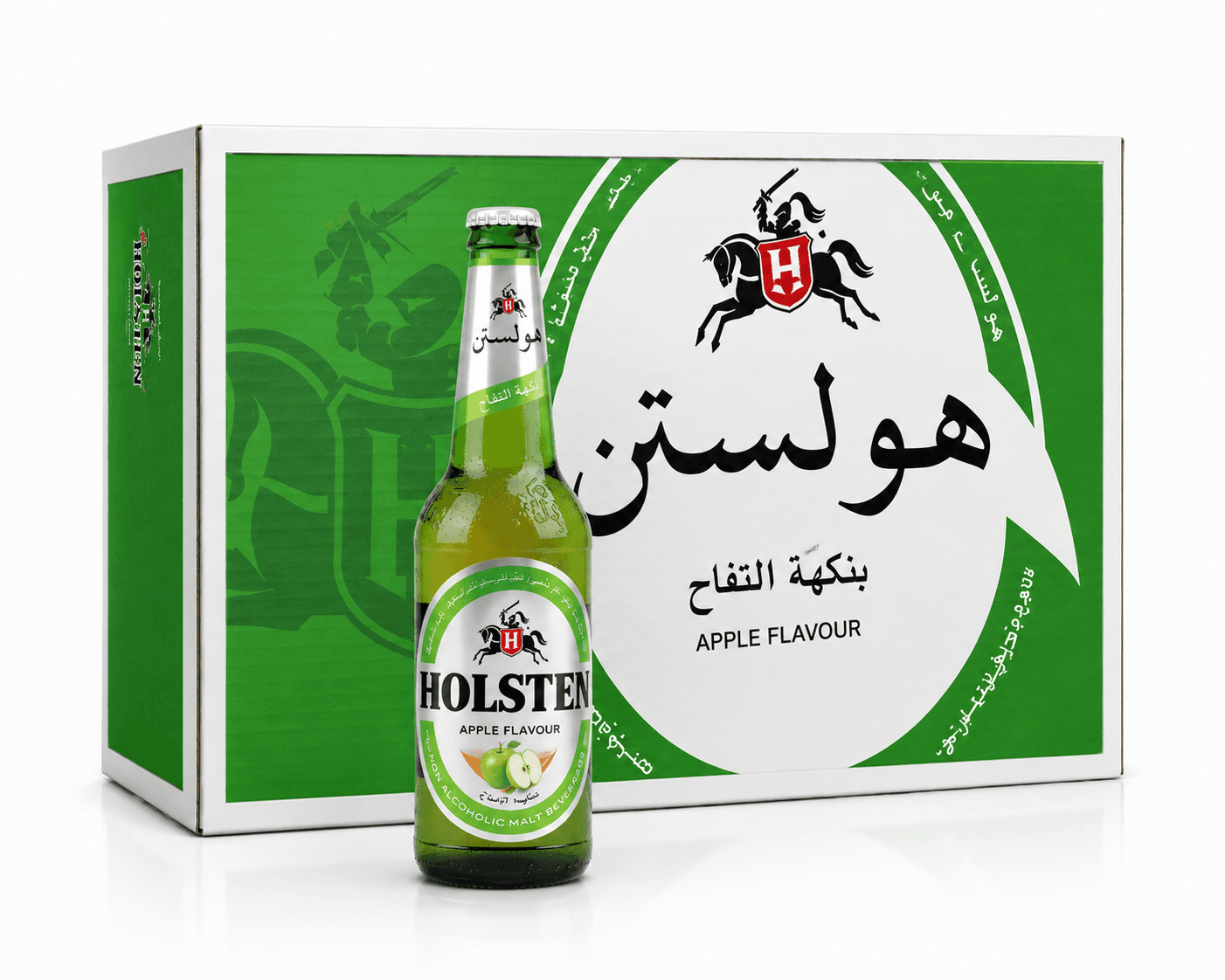 كرتون بيرة هولستن تفاح 330 مل * 24