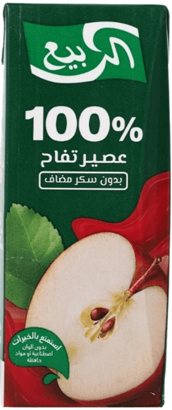 كرتون عصير الربيع تفاح 185 مل * 18