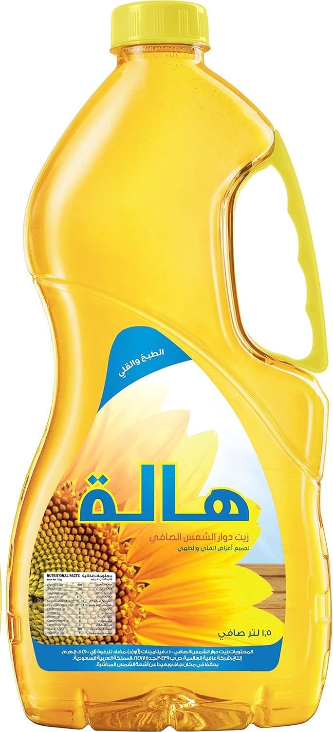 كرتون زيت هالة  1.5 لتر * 6