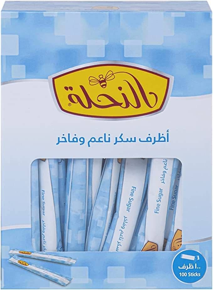 كرتون سكر النحلة اصابع 5جم 100 *24