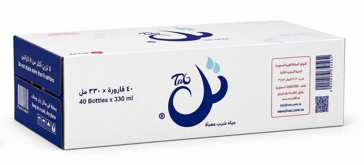 كرتون مياه تل 330 مل 40 عبوه