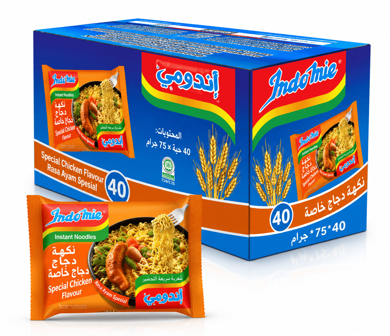 كرتون اندومي دجاج خاصة 70 غ * 40
