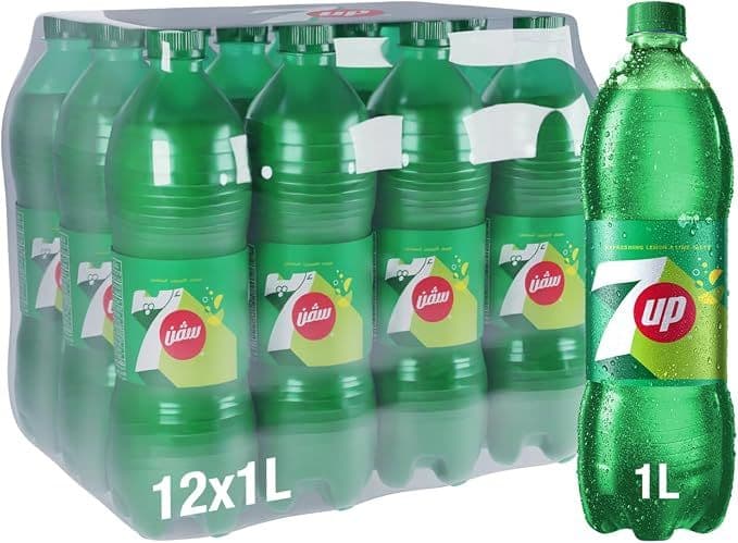 كرتون مشروب غازي سفن اب  1 لتر * 12