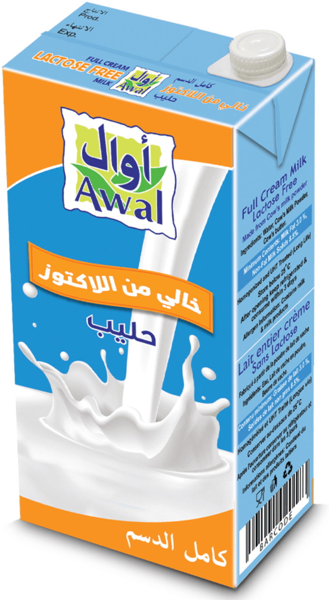 كرتون حليب اوال خالي من اللاكتوز 1 لتر * 12