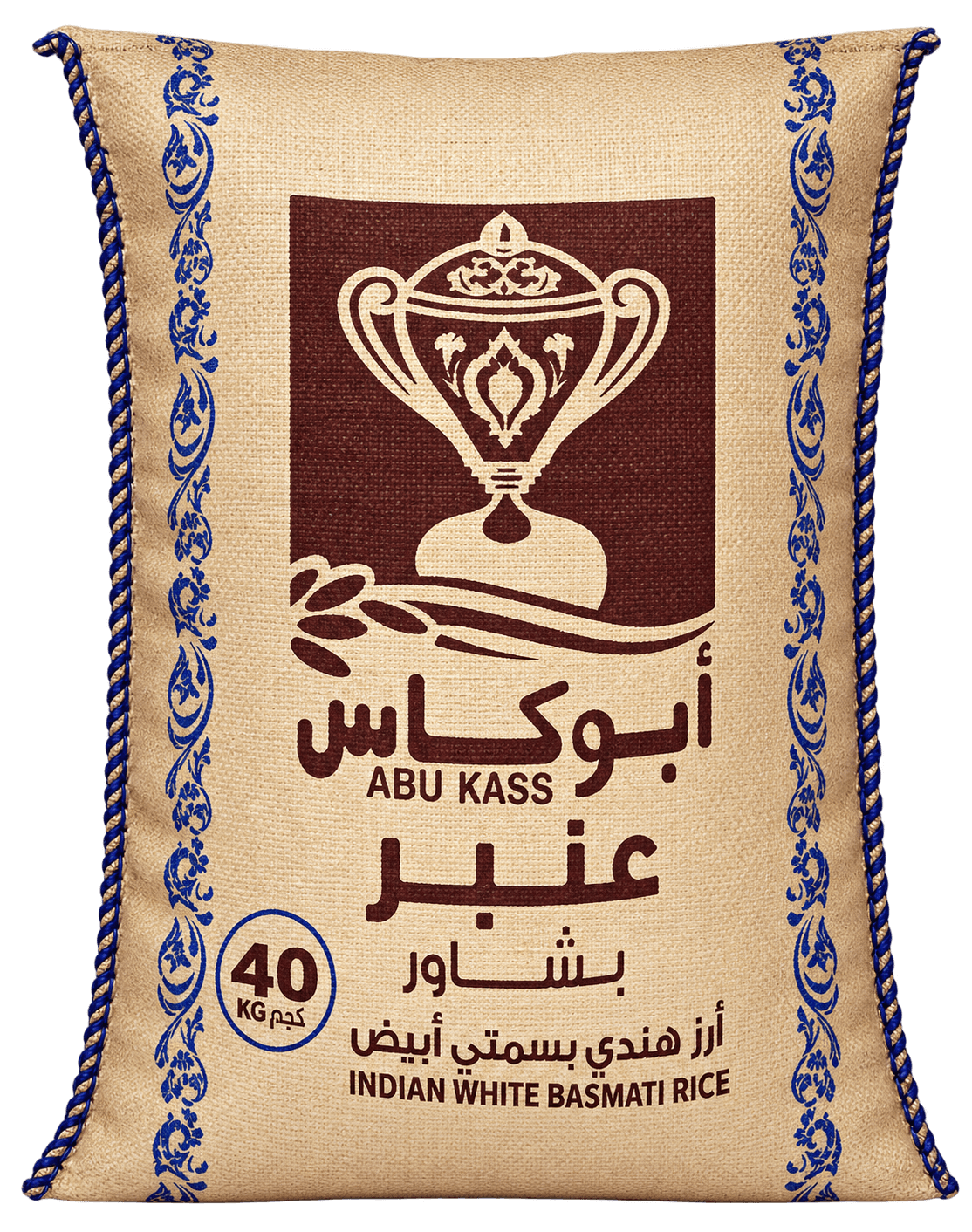 ارز ابو كاس هندي عنبر 40 كيلو