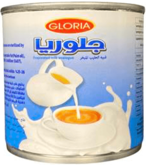 كرتون حليب مبخر جلوريا 170 مل * 96