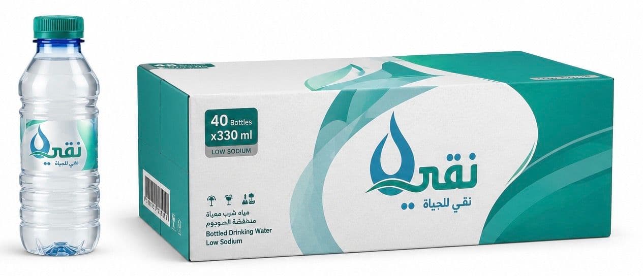 كرتون مياه نقي 330 مل 40 عبوه