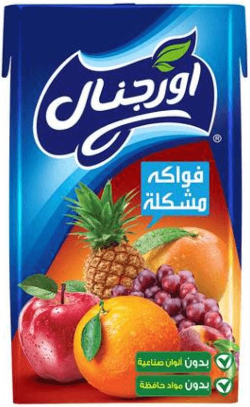 كرتون عصير اورجنال مشكل 250 مل * 24