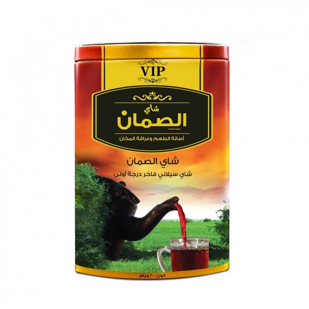 كرتون شاي الصمان فلة 200غ  شد 24