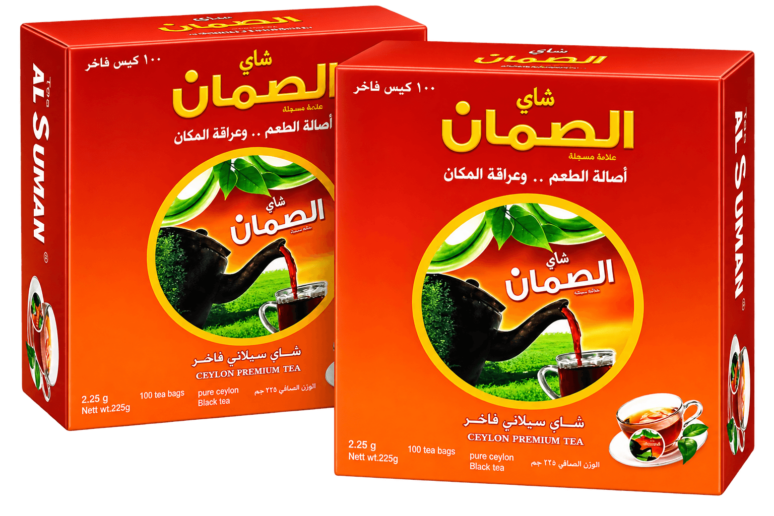 كرتون شاي الصمان خيط 100 شد 24