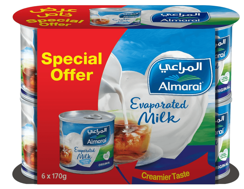 كرتون حليب مبخر المراعي 170 مل * 48