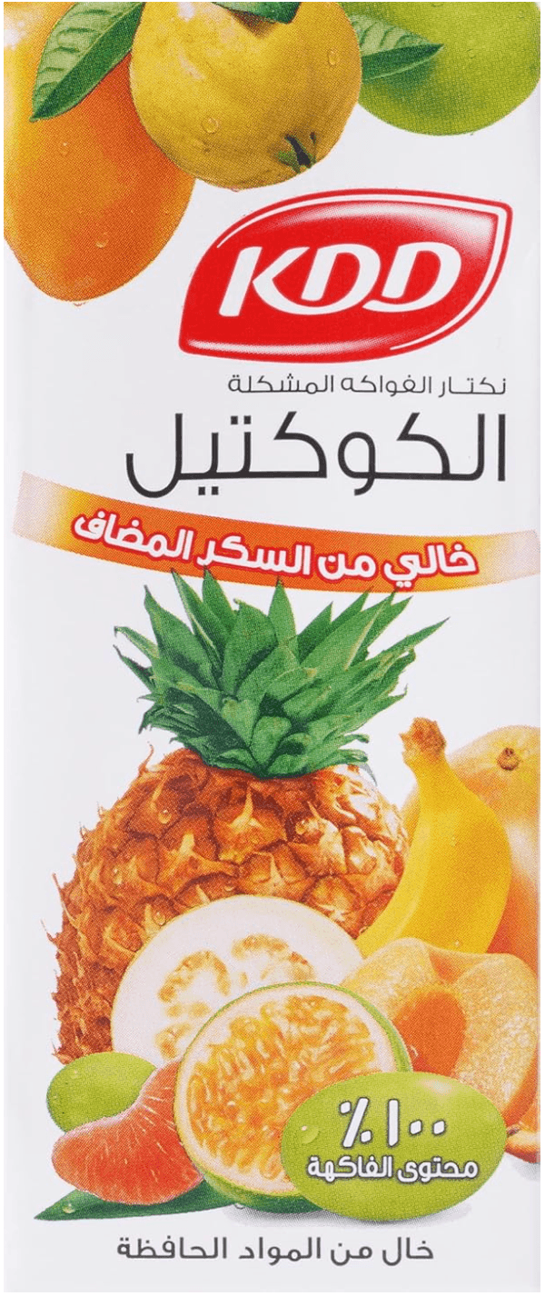 كرتون عصير كي دي دي كوكتيل 180 مل * 24