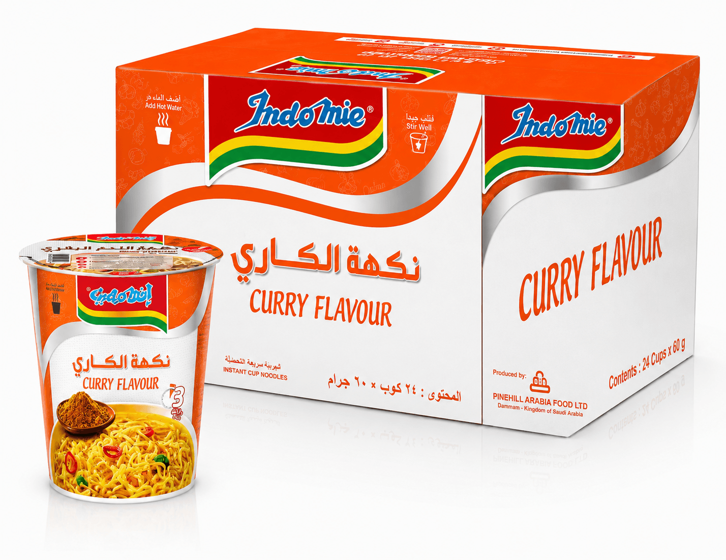 كرتون اندومي اكواب كاري 60 غ * 24