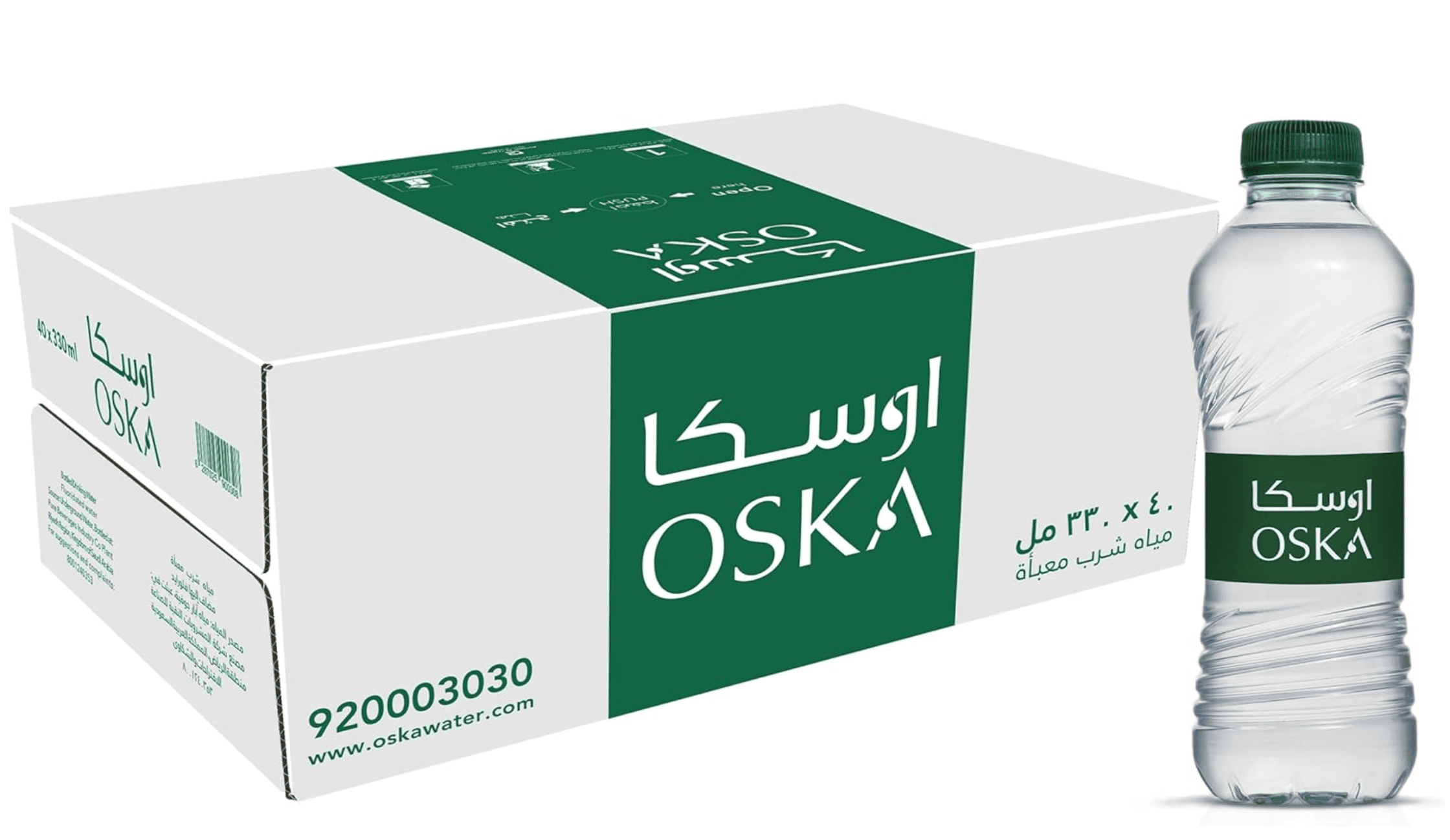 كرتون مياه اوسكا 330 مل 40 عبوه