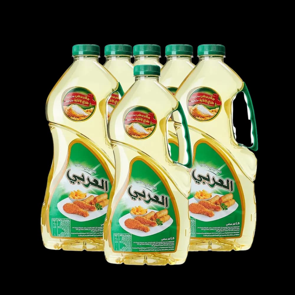 كرتون زيت العربي 1.5 لتر * 6