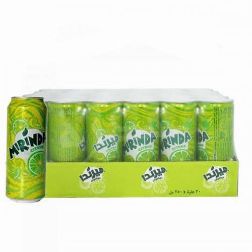 كرتون مشروب غازي ميرندا حمضيات 250 مل * 30