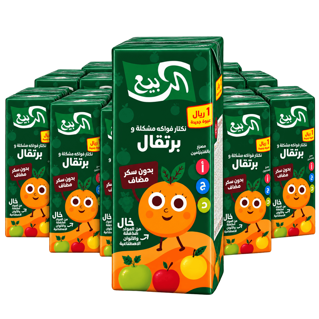 كرتون عصير الربيع برتقال 120 مل * 18