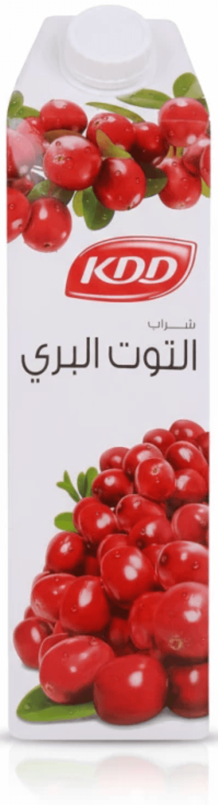 كرتون عصير كي دي دي توت بري 1 لتر * 12